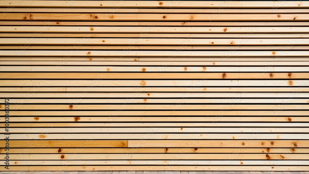 Wooden Wall with Horizontal Slats for Modern Facade Design Wooden Wall with Horizontal Slats for Modern Facade Design