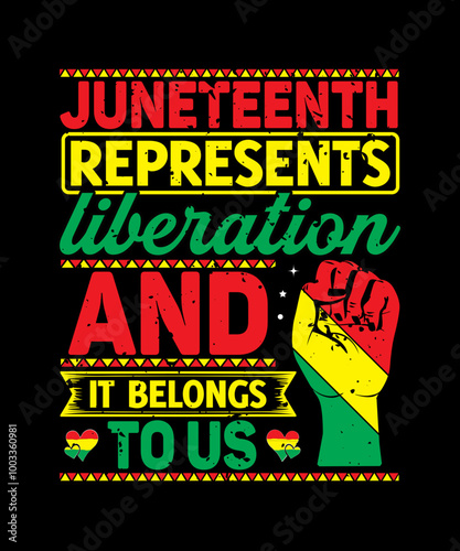 Juneteenth t-shirt design
