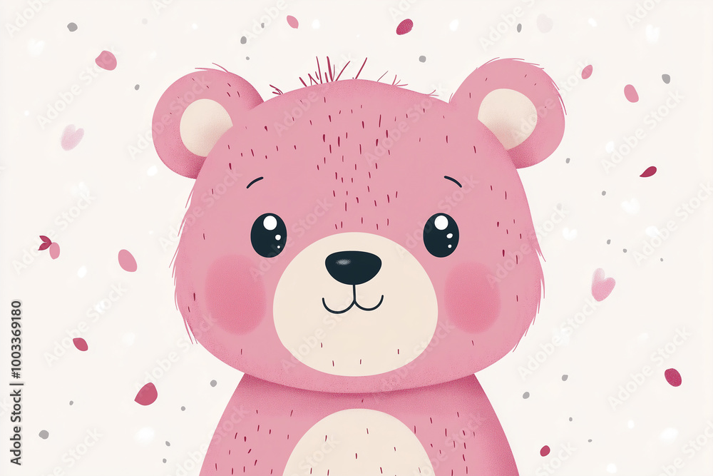 Fototapeta premium teddy bear with heart