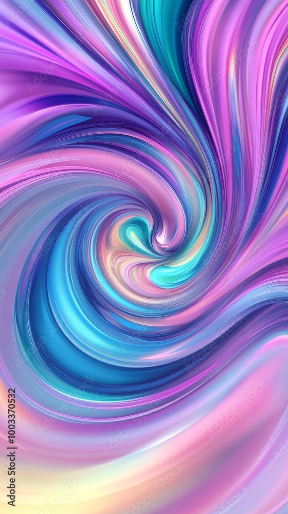 Obraz premium Colorful swirling abstract pattern with vibrant