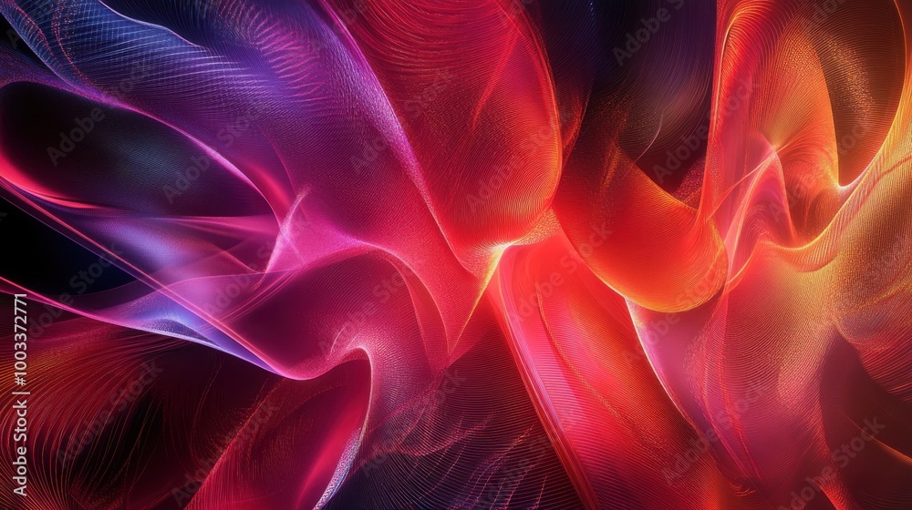 Abstract Swirling Red and Blue Light Patterns Abstract Swirling Red and Blue Light Patterns