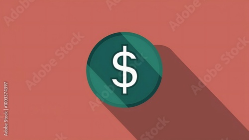 dollar sign on a green background