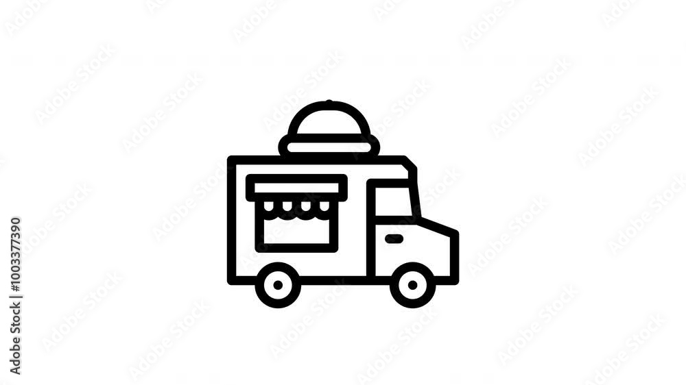 food delivery animated icon