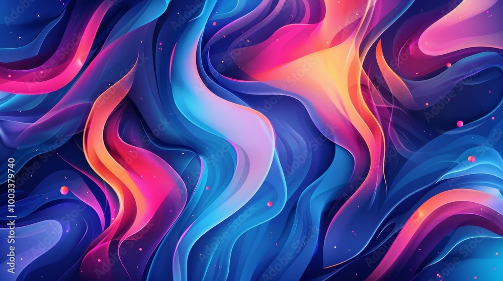 Vibrant Fluid Abstract Patterns Showcase Dynamic Movement and Energetic Gradients in a Mesmerizing Cosmic Backdrop Vibrant Fluid Abstract Patterns Showcase Dynamic Movement and Energetic Gradients in a Mesmerizing Cosmic Backdrop