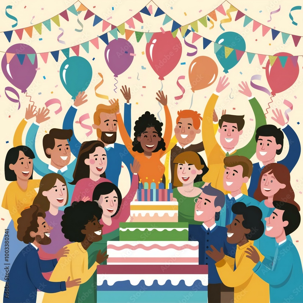 party people with balloons party people with balloons