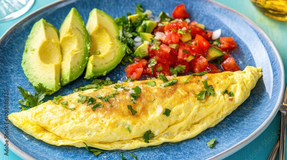 Delightful Brunch Setup with Cheese and Omelette Delightful Brunch Setup with Cheese and Omelette