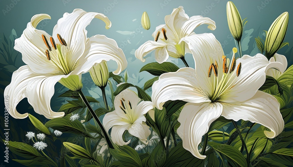 bouquet of white lilies bouquet of white lilies