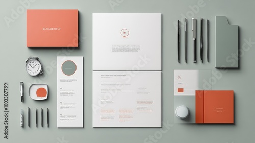 A visual identity design project where a team develops cohesive brand elements, including logos, color palettes, and typography. photo