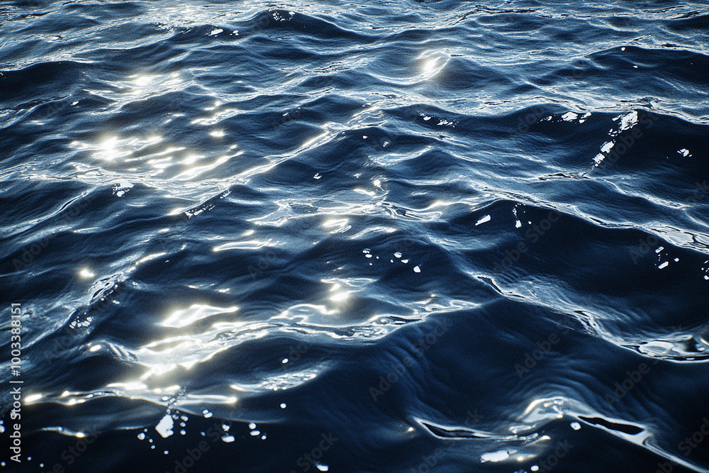 Blue water surface background design Blue water surface background design