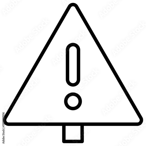 Warning Sign Icon Outline Icon