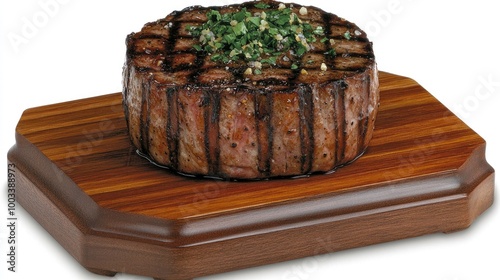 Medium Rare Steak Resting on Cutting Board