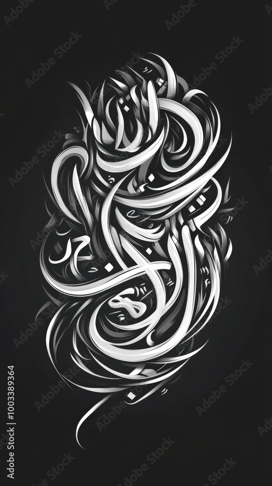 Fototapeta premium Abstract Arabic Calligraphy.