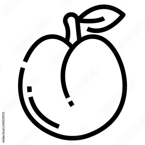 Peach Fruit Icon