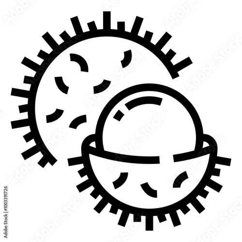 Rambutan Fruit Icon