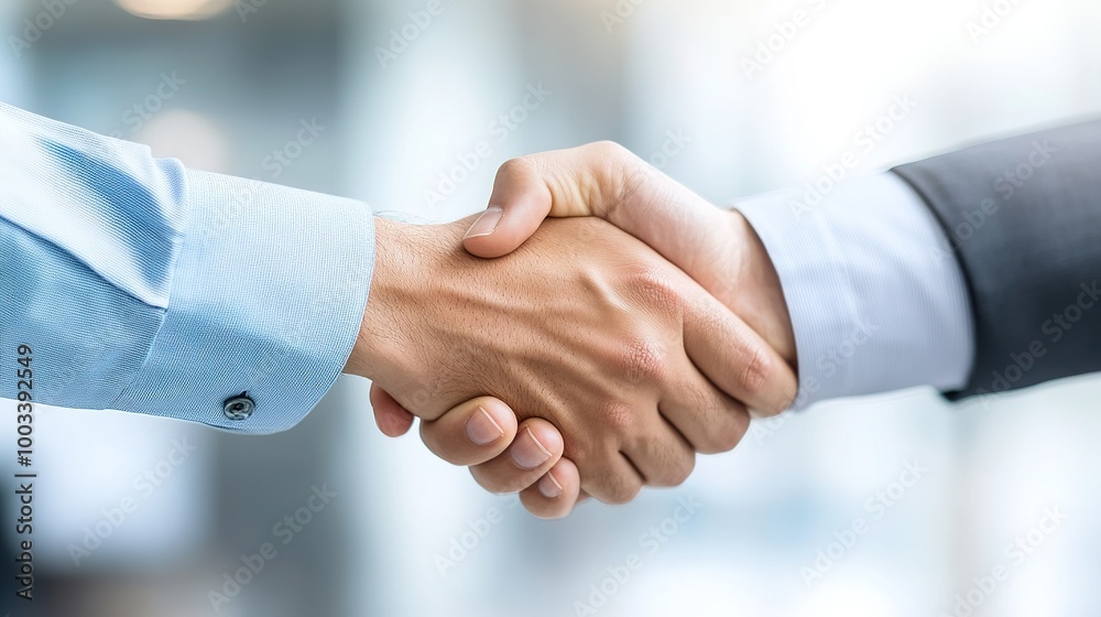 Professional Handshake in Business Environment