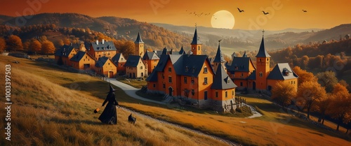 Fototapeta Naklejka Na Ścianę i Meble -  sunset in the mountains