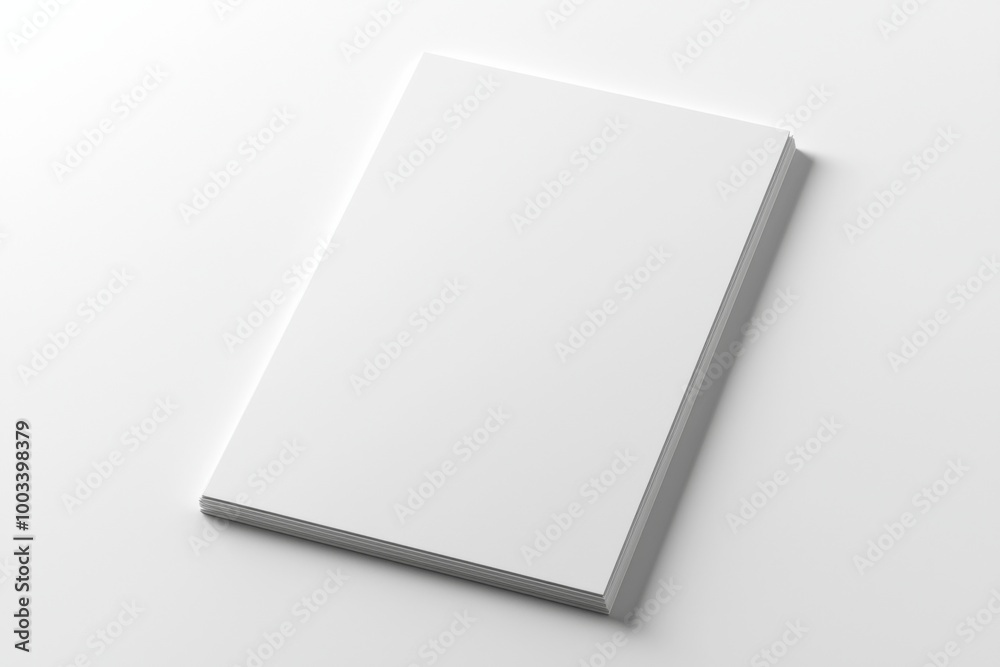 A3 Poster Mockup on White Background created with Generative AI A3 Poster Mockup on White Background created with Generative AI