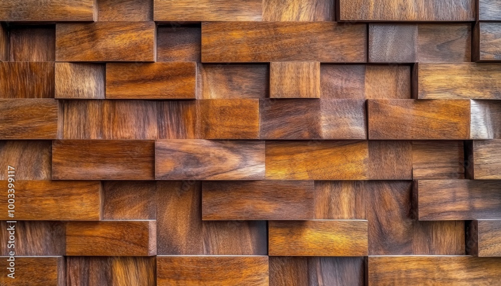 Abstract geometric pattern of brown wood tiles. Abstract geometric pattern of brown wood tiles.