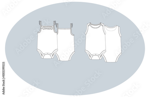 Infant onsies sleeveless 