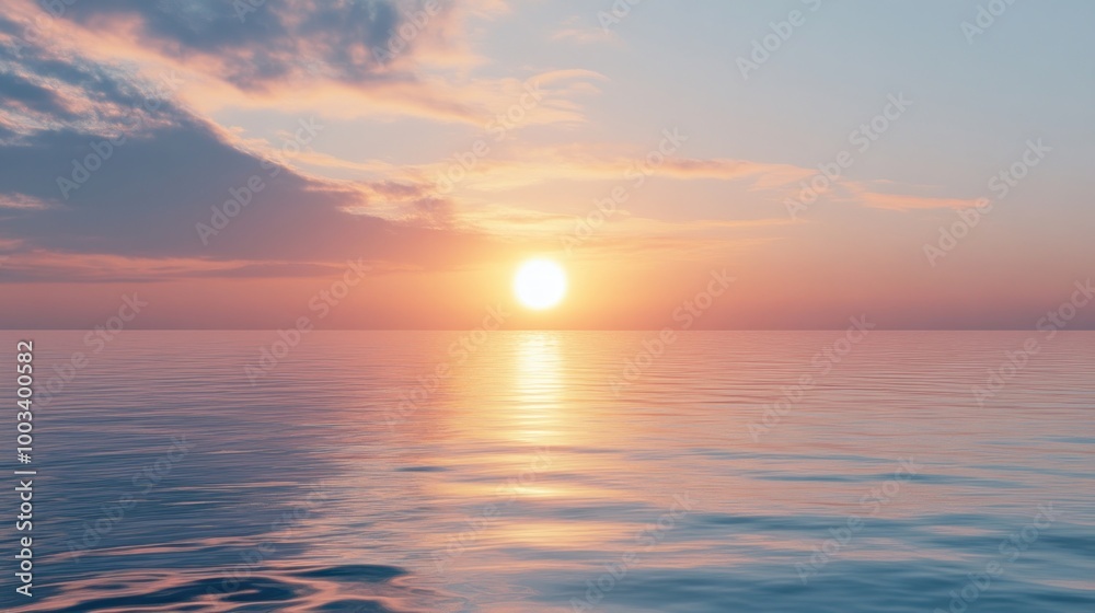 Fototapeta premium Sunset Over the Ocean