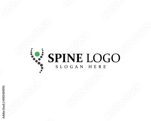 Chiropractic logo design element vector with creative concept