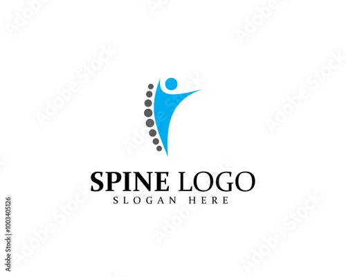 Chiropractic logo design element vector with creative concept