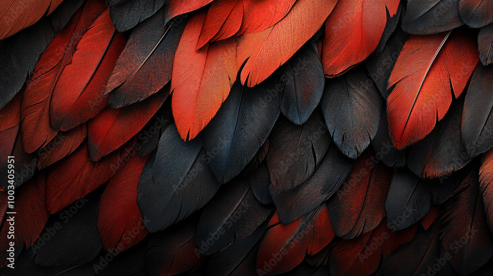 Fototapeta premium A close up of macaw feathers background