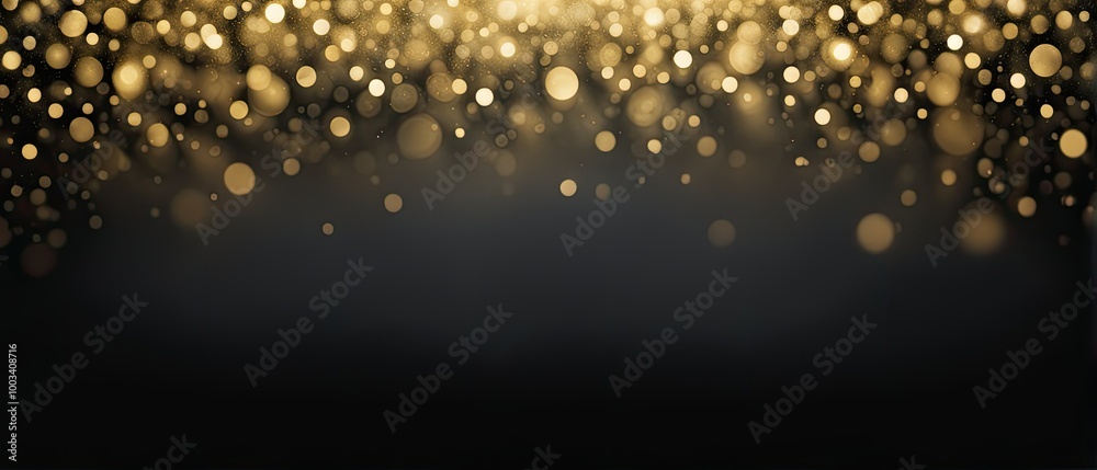 Obraz premium Golden Bokeh Lights Background
