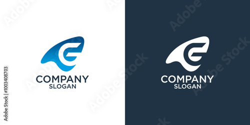 letter g abstract gradient color logo design vector