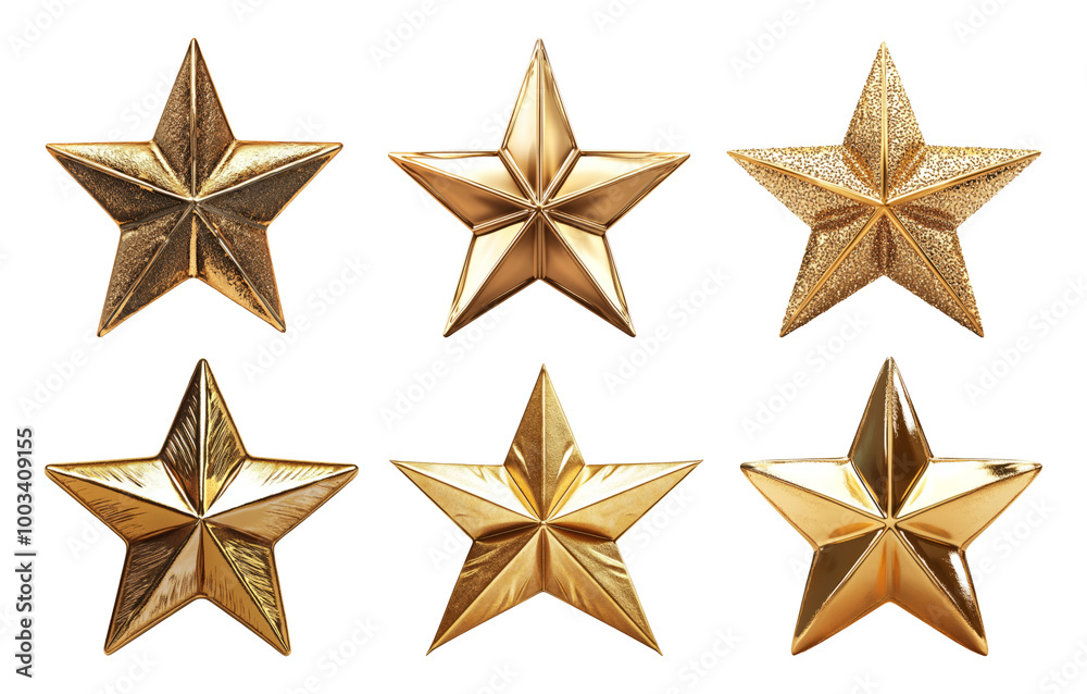 Golden star designs for creative projects Golden star designs for creative projects