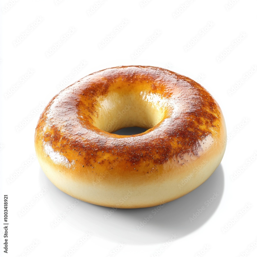 Fresh Bagel on White Background Fresh Bagel on White Background