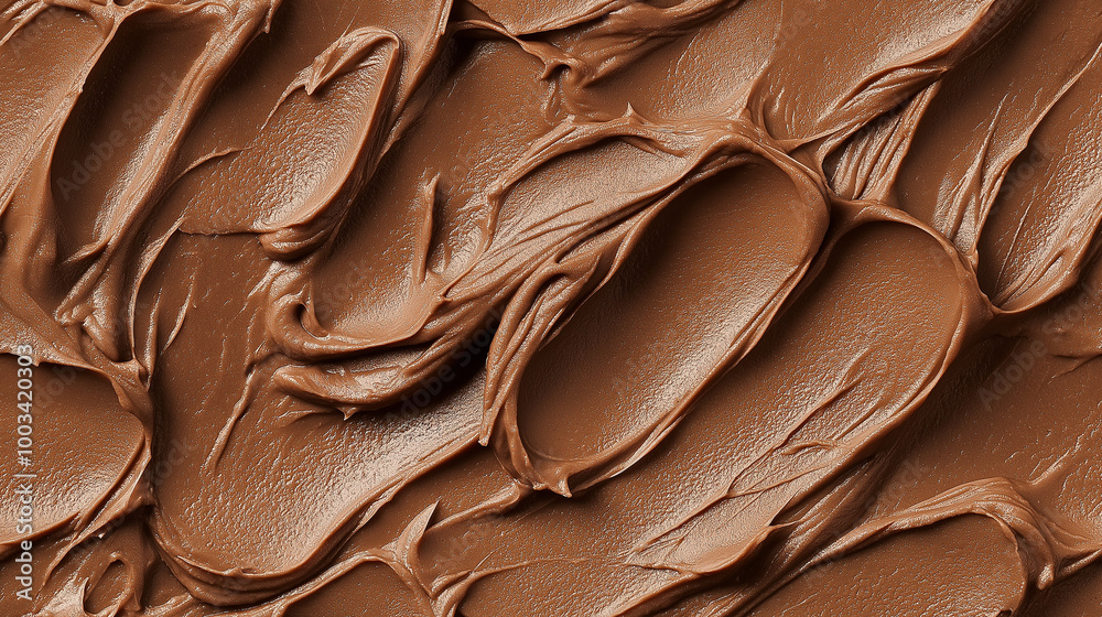 a close-up, top-down view of walnut paste spread across the frame, filling the image with its earthy brown color and smooth yet slightly grainy texture a close-up, top-down view of walnut paste spread across the frame, filling the image with its earthy brown color and smooth yet slightly grainy texture