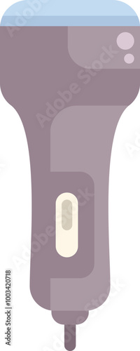 Modern epilator removing unwanted hair with laser technology