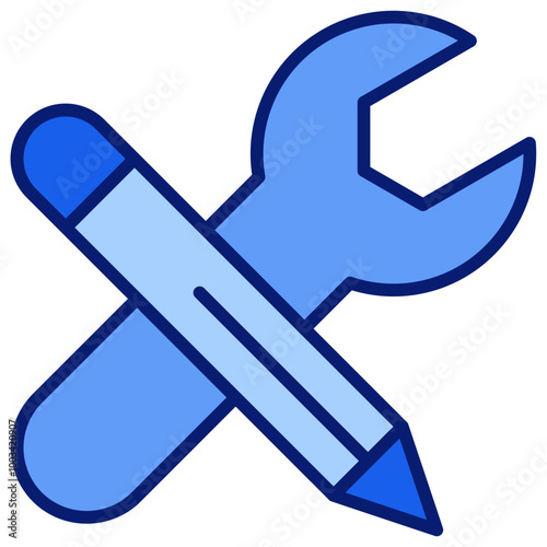 Tool Icon Blue Color Icon