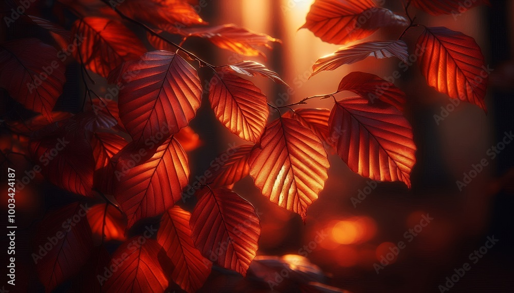 Closeup leaves with autumn colors Closeup leaves with autumn colors