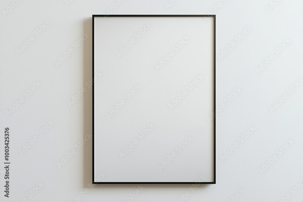 A3 Poster Mockup on White Background created with Generative AI
