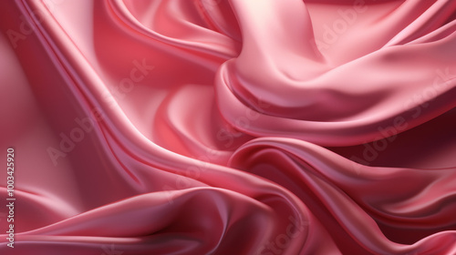 Soft Pink Satin Drape Fabric Texture Background