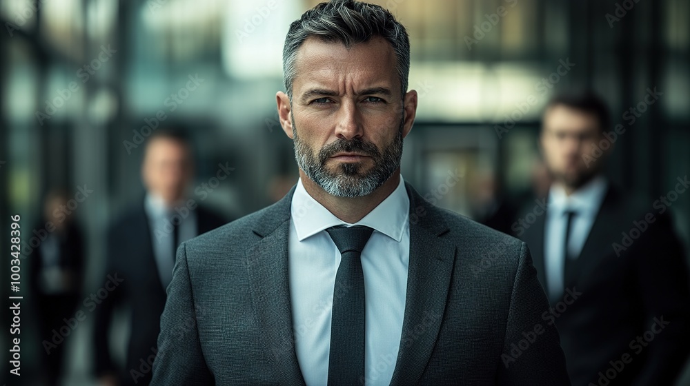Fototapeta premium Confident Businessman in Urban Setting