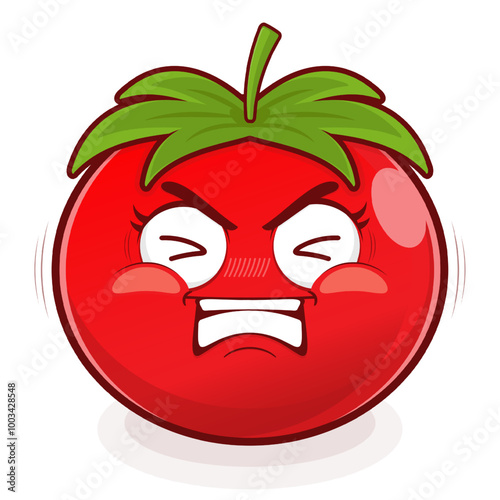 tomato hurt face cartoon cute
