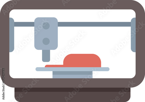 3d bio printer creating a meat product, concept for lab grown meat, cellular agriculture and future food technologies