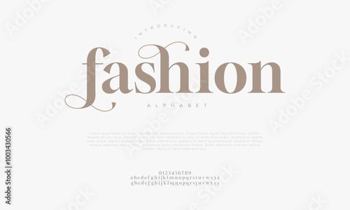 Fashion typography beauty fashion elegant minimalist serif italic fonts decorative wedding vintage retro logos. Minimal luxury font alphabet logo. Vector illustration