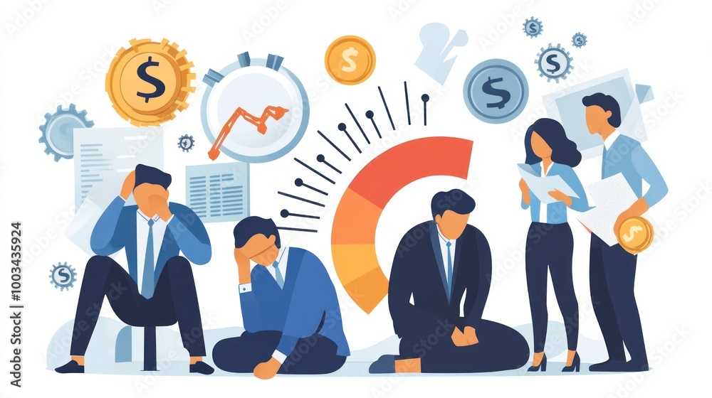 People facing financial crisis and loss People facing financial crisis and loss