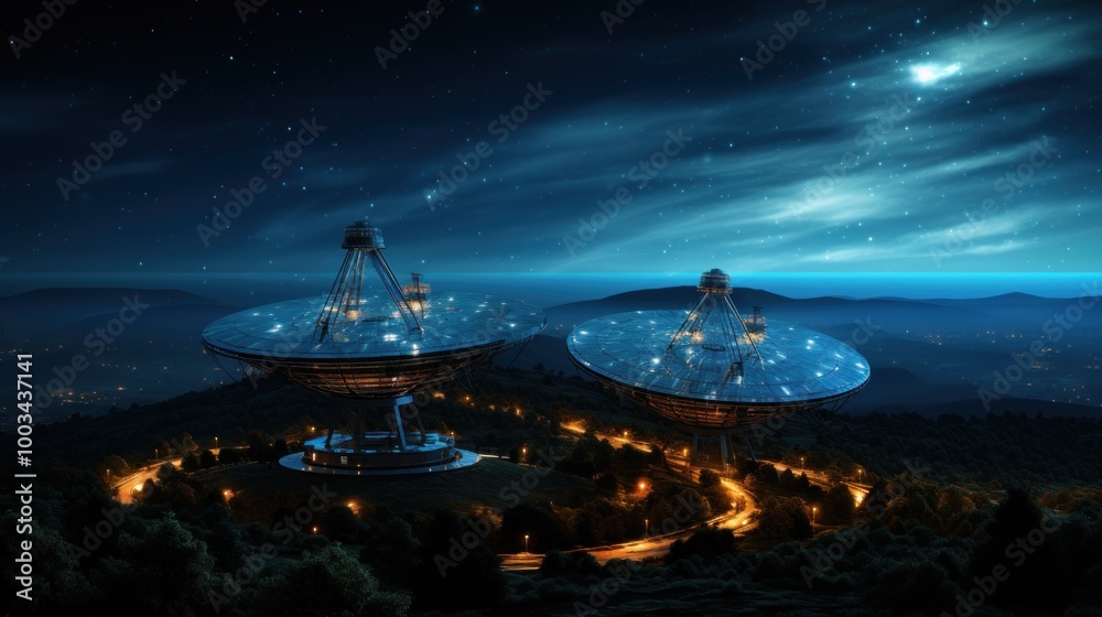 Radio Telescopes Under the Stars Radio Telescopes Under the Stars