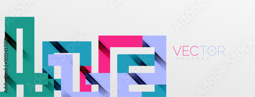 Color bend lines with shadow texture effect. Vector Illustration For Wallpaper, Banner, Background, Card, Book Illustration, landing page