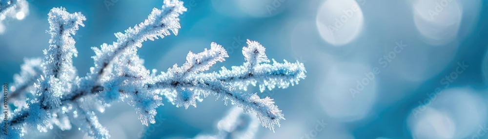 A close-up of a frosted branch shimmering in winter light, showcasing the beauty of nature's frozen artistry. A close-up of a frosted branch shimmering in winter light, showcasing the beauty of nature's frozen artistry.