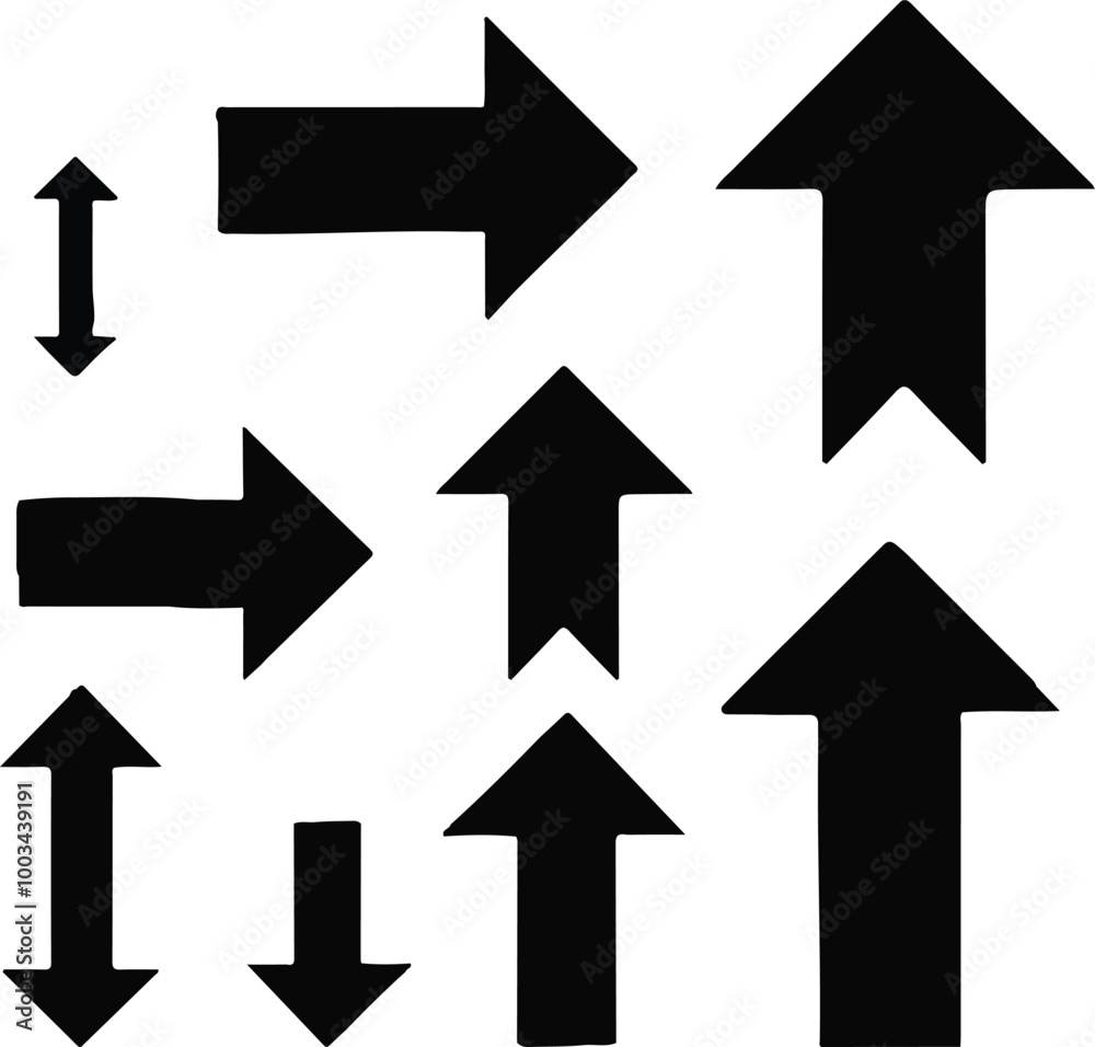 Arrows icons ,arrows set Vector illustration isolated on white background Arrows icons ,arrows set Vector illustration isolated on white background