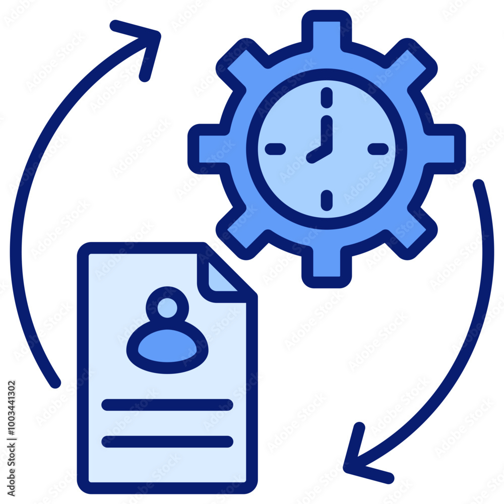 Utilization Icon Blue Color Icon Utilization Icon Blue Color Icon