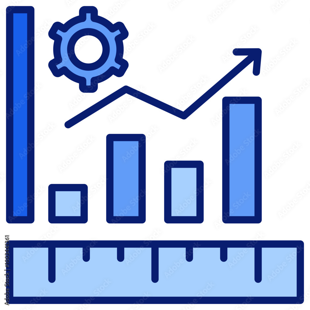 Measurement Icon Blue Color Icon Measurement Icon Blue Color Icon
