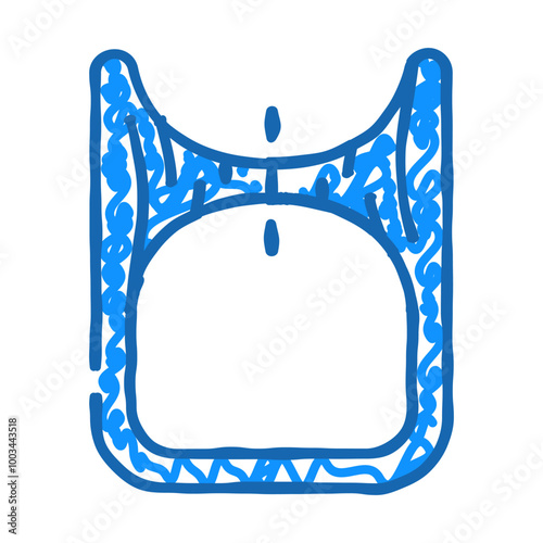 worm hole doodle icon sketch vector. worm hole sign. isolated symbol illustration