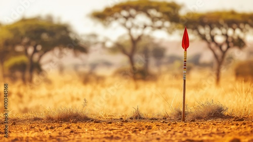 Maasai Spear in Landscape photo